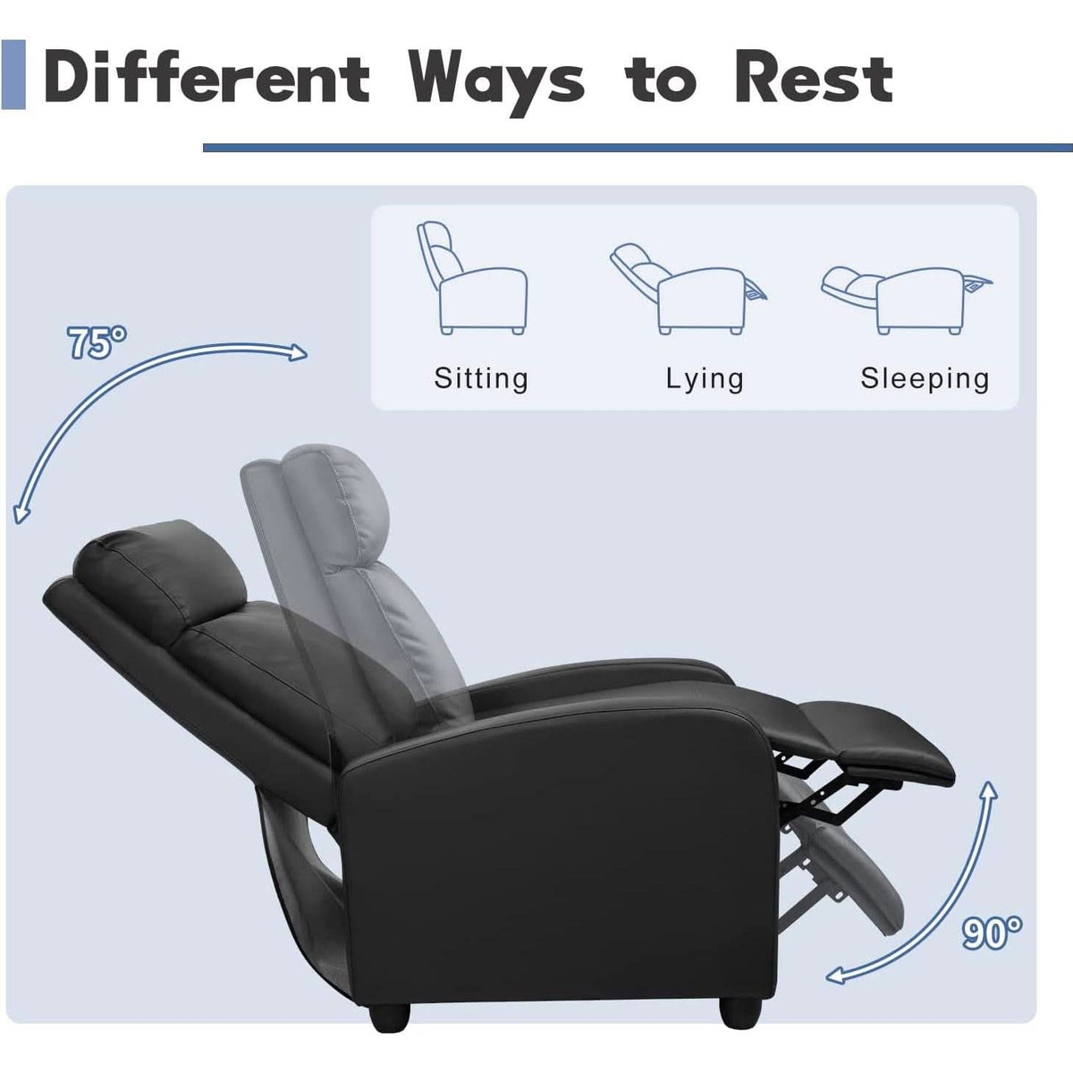 Modern Recliner Sofa With Massage And Ergonomic Design