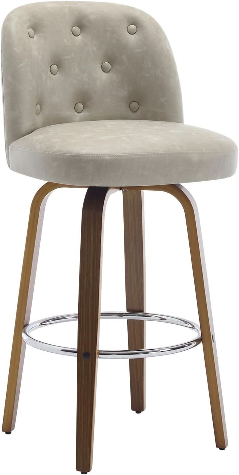 Modern Swivel Bar Stools Set of Two Stylish Design