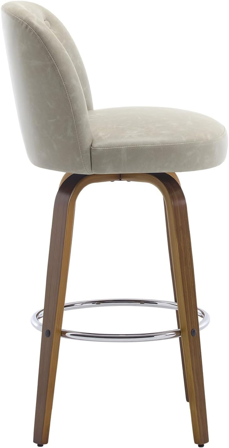 Modern Swivel Bar Stools Set of Two Stylish Design