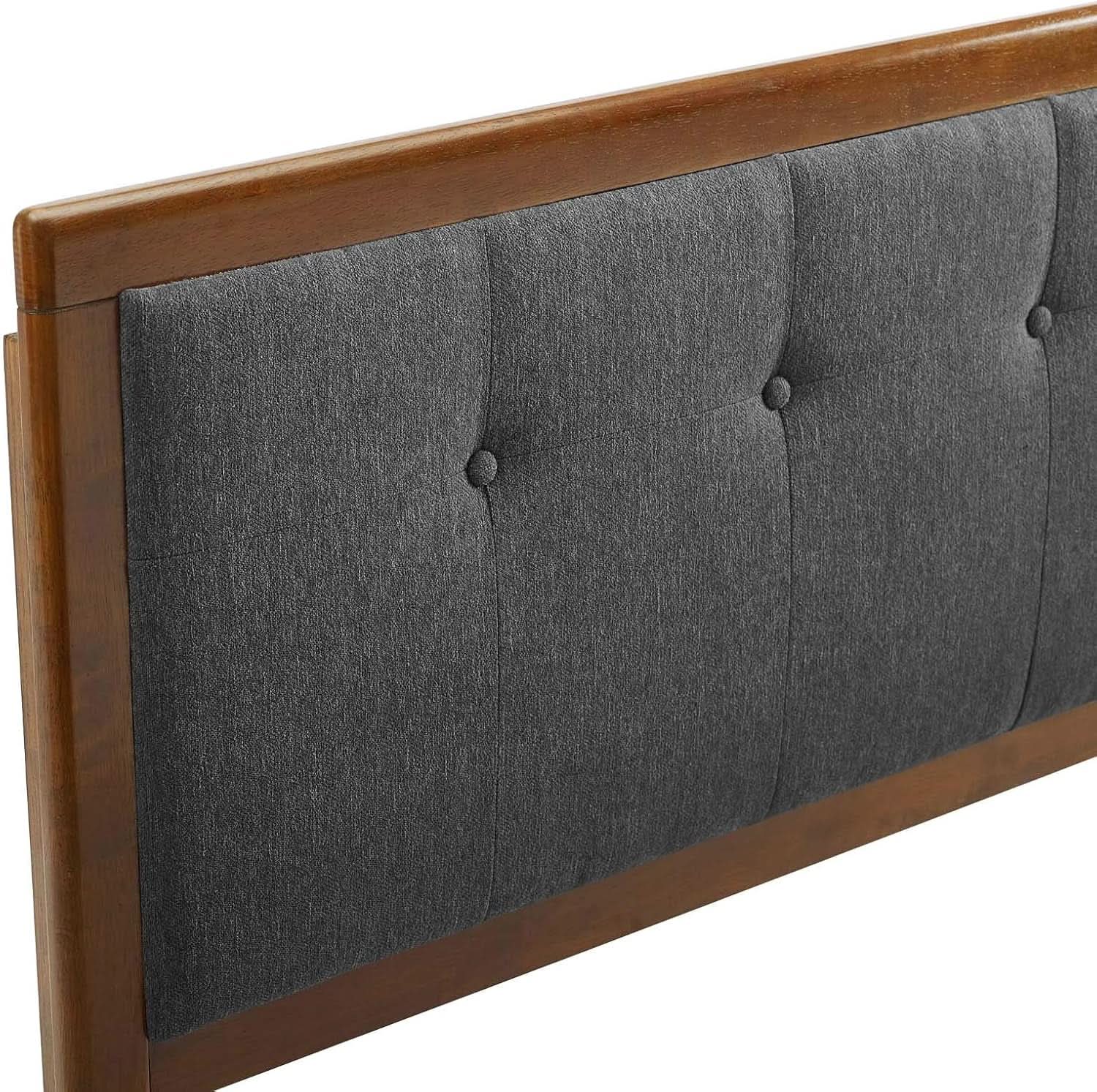 Modern Tufted Queen Headboard with Foam Padding