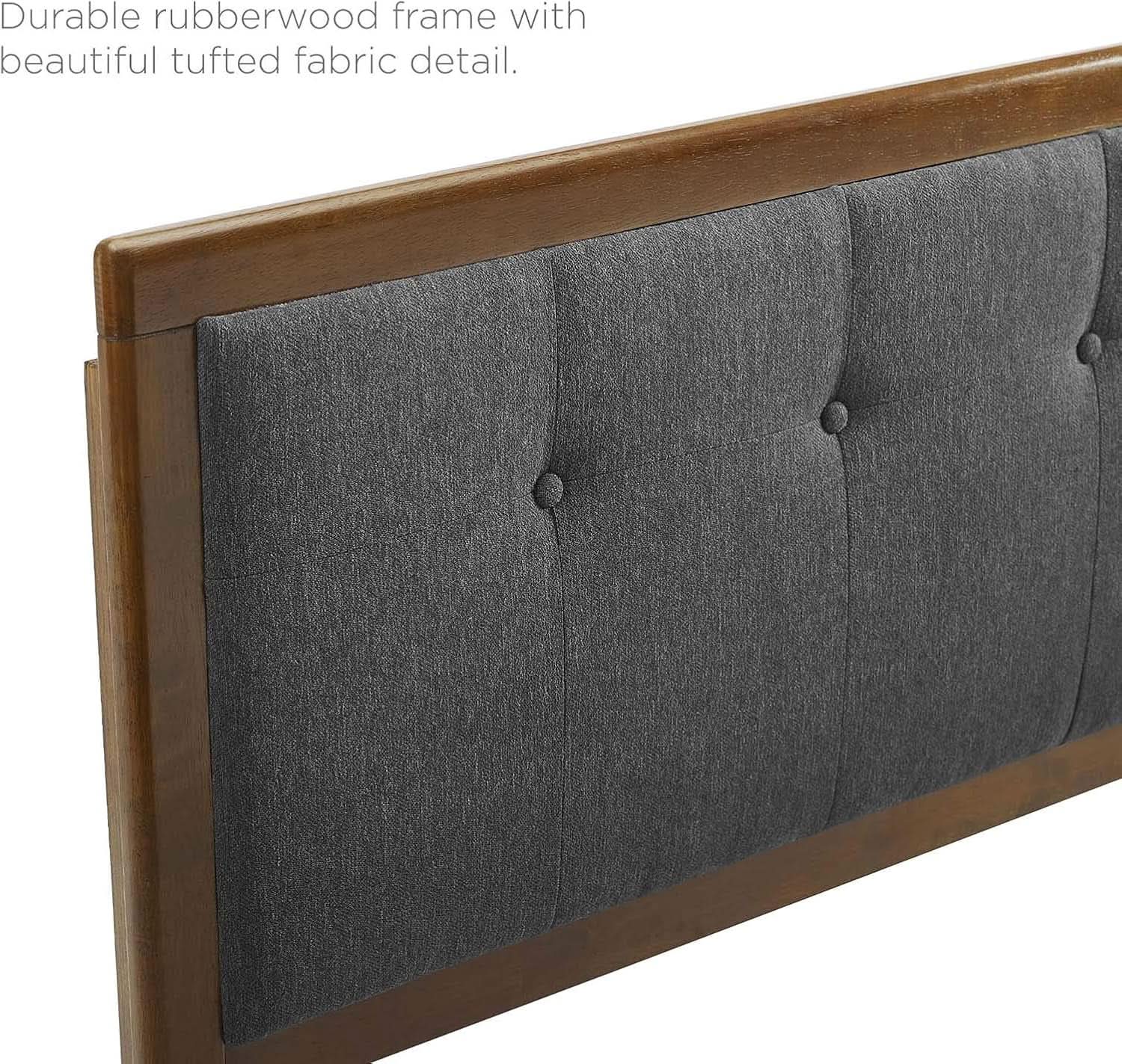 Modern Tufted Queen Headboard with Foam Padding