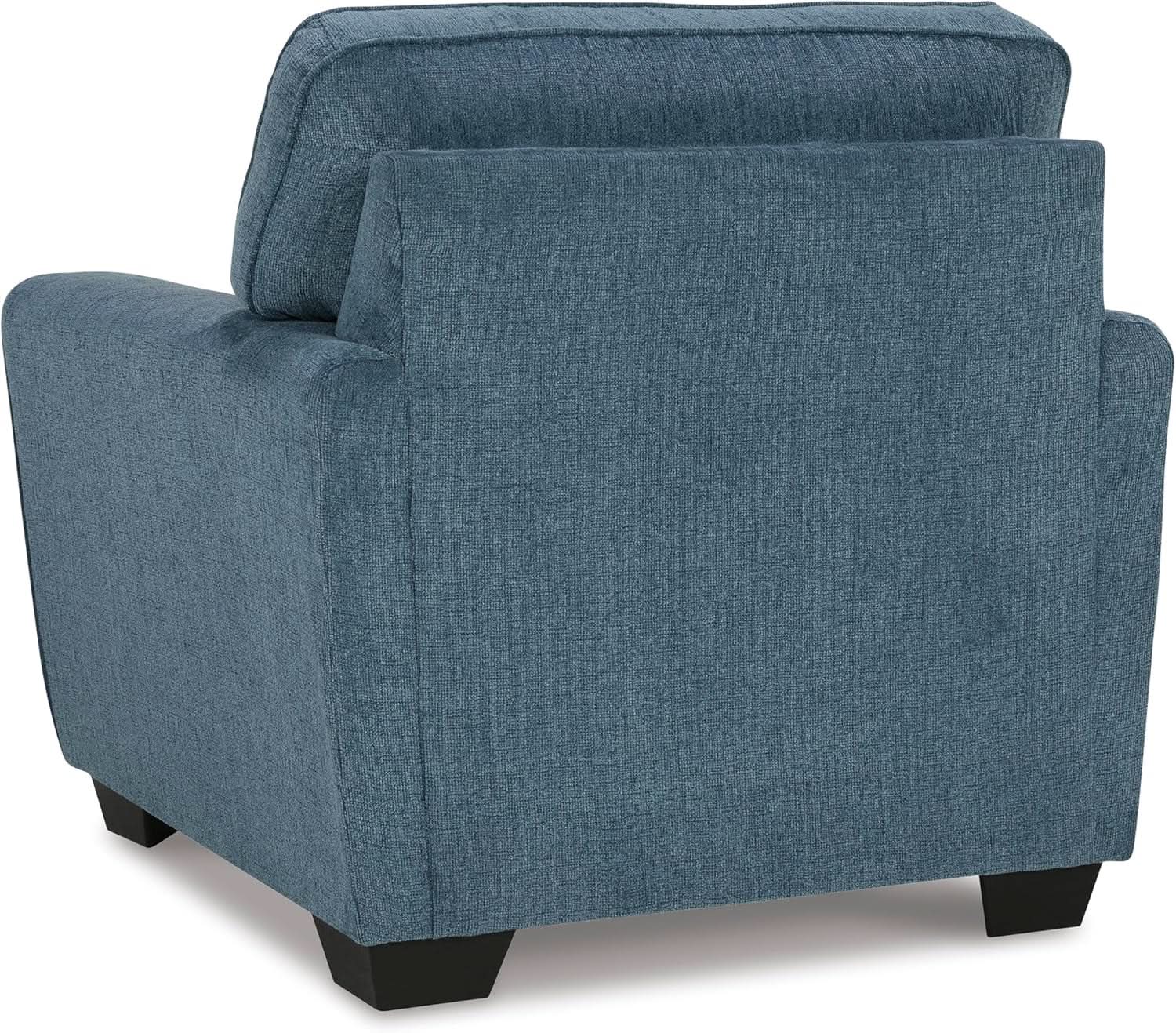 Modern Upholstered Accent Chair In Blue For Living Room