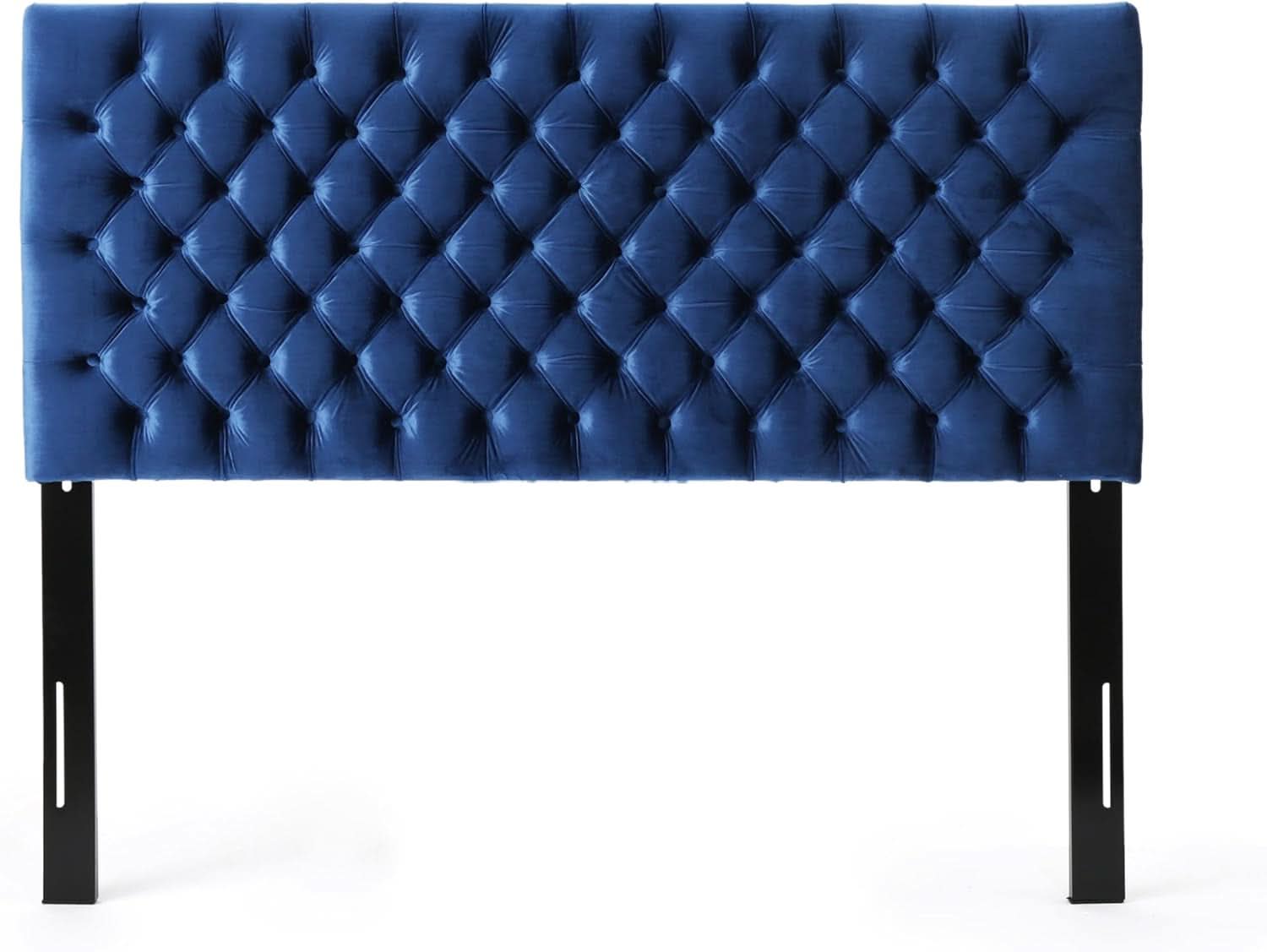Modern Upholstered Headboard with Adjustable Height and Buttons