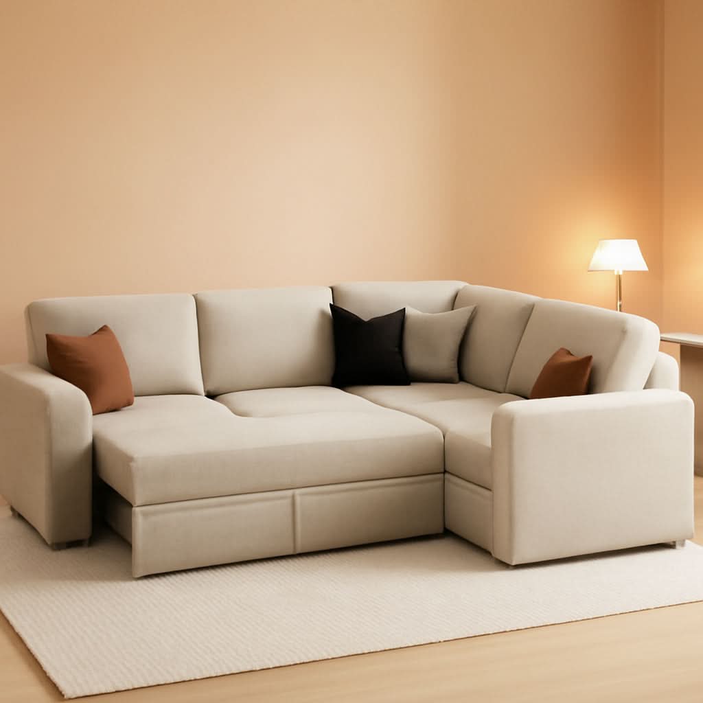 Modular Sectional Sleeper Sofa With Storage For Living Room