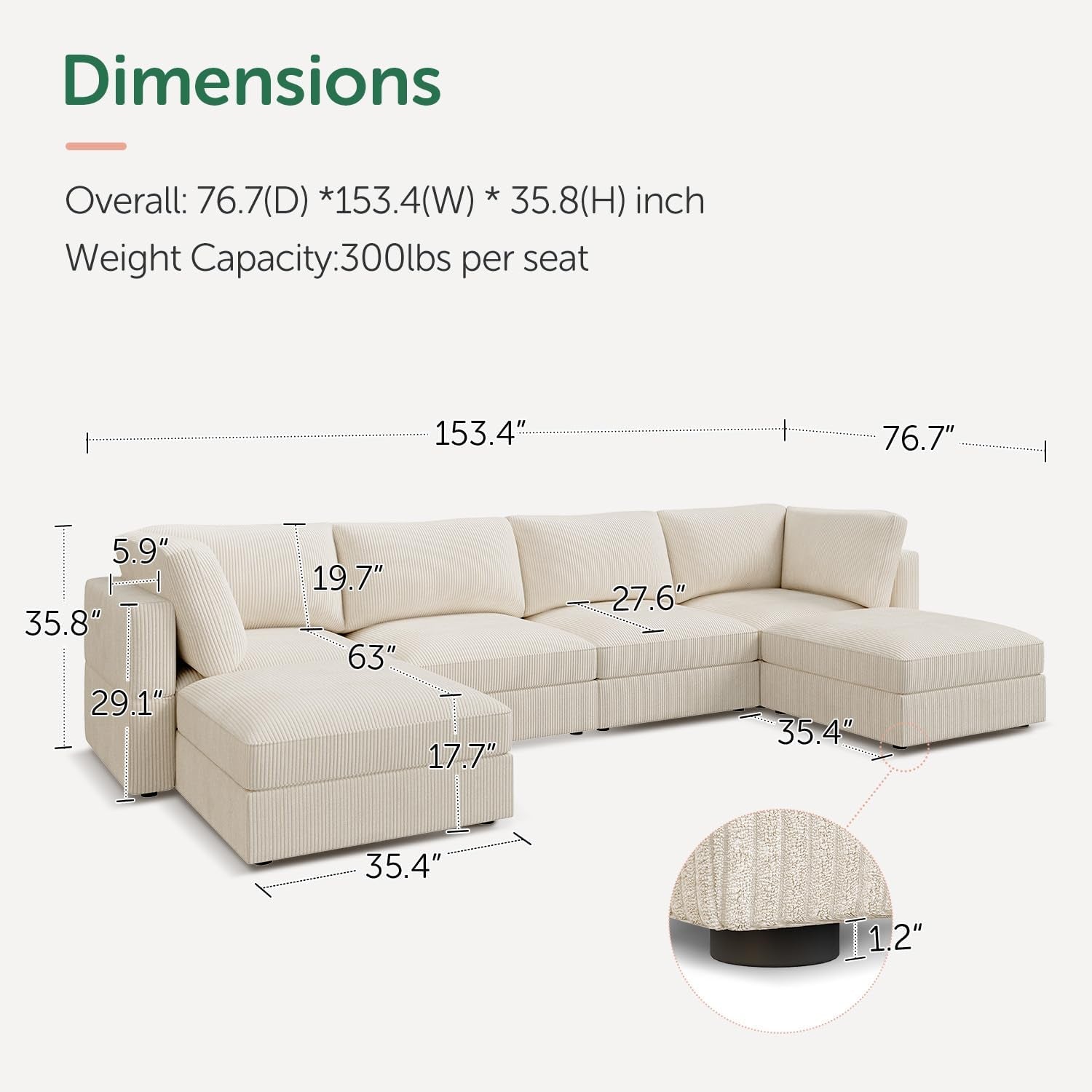 Modular Sectional Sofa With Storage Chaise And Backrests