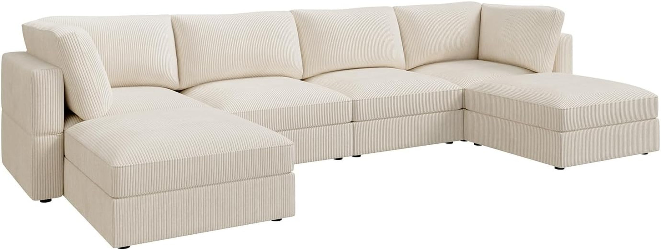 Modular Sectional Sofa With Storage Chaise And Backrests
