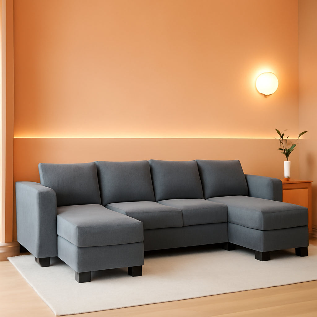 Modular Sectional Sofa With Storage Chaise For Living Room