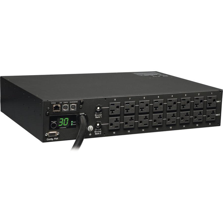 Monitored PDU - 2U Single-Phase Power Distribution Unit | Tripp Lite by Eaton PDUMNH30