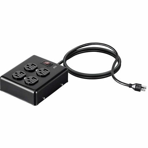 Monoprice Heavy Duty 4 Outlet Metal Surge Power Box 180J for Workspaces