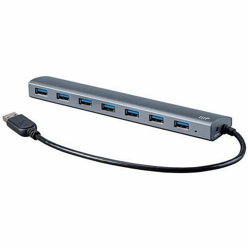 Monoprice USB 3.0 7-Port Aluminum Hub with AC Adapter for Professionals