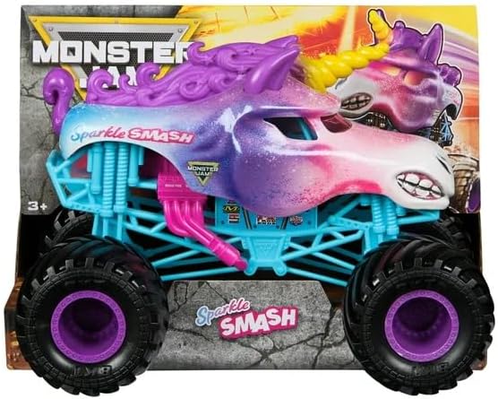 Monster Jam 1:24 Scale Die-Cast Monster Truck – Sparkle Smash