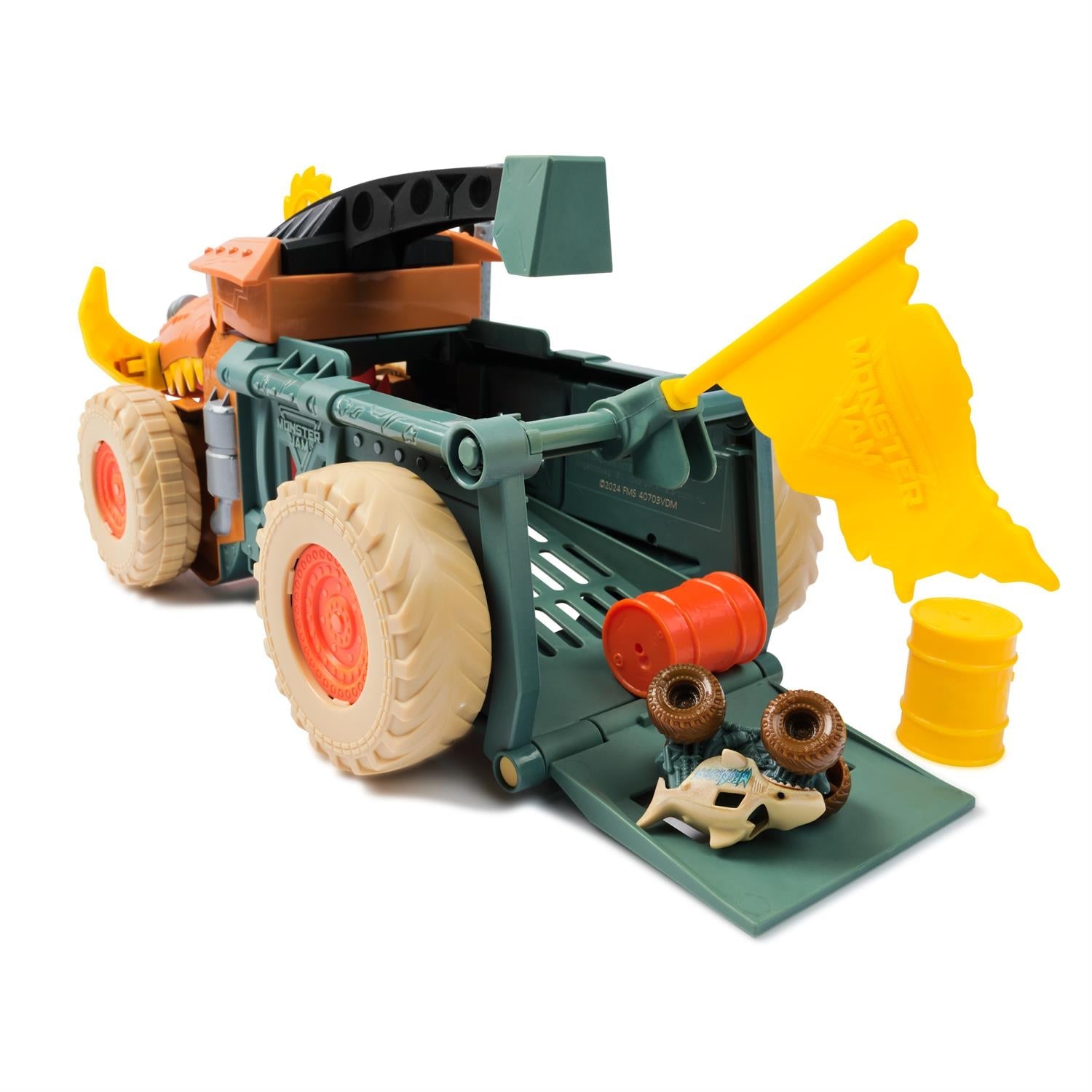 Monster Jam Mini Jam Megalodon Mad Hog Chomper and Monster Truck