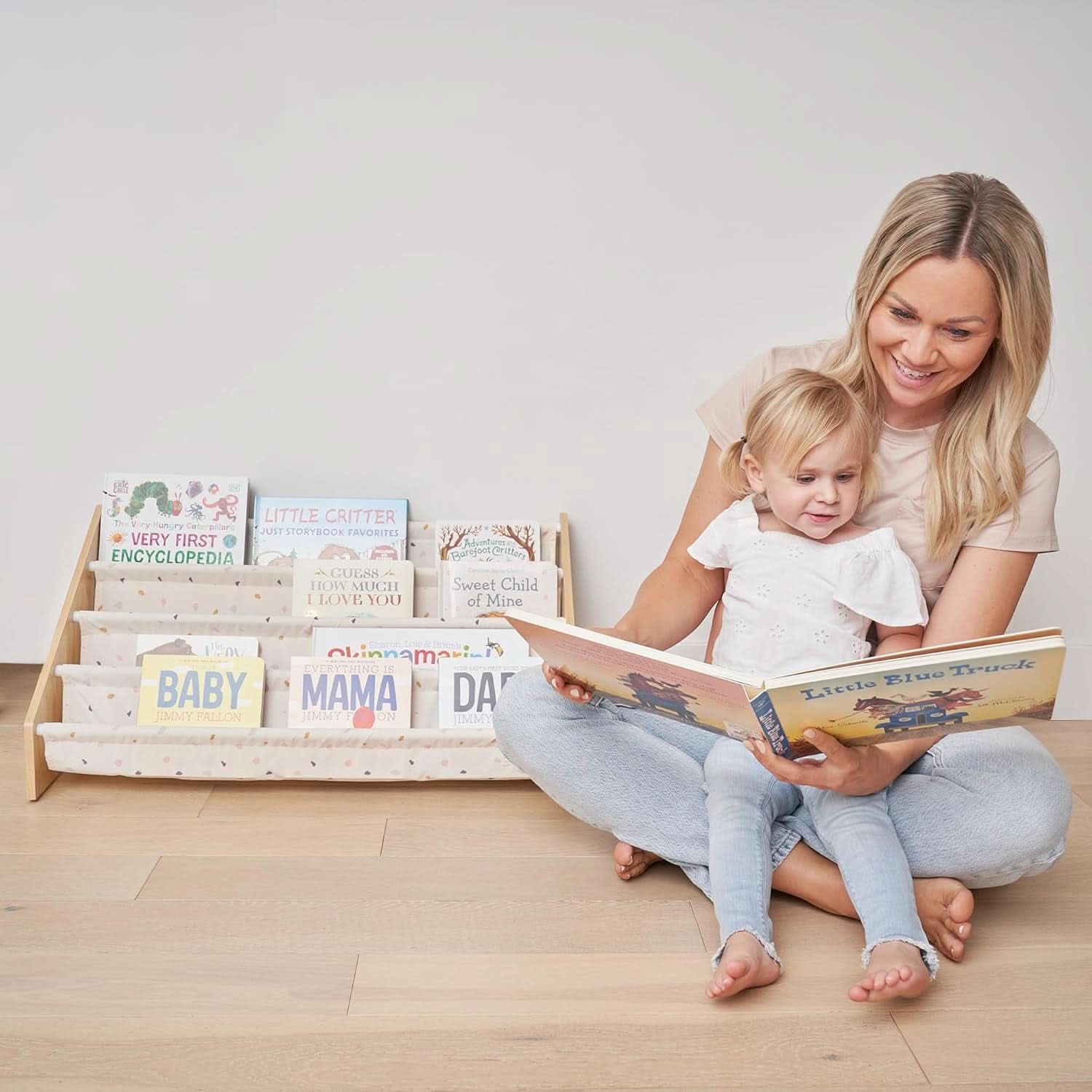 Montessori Kids Bookshelf 28.7x15.7x13.6 Nursery Organizer
