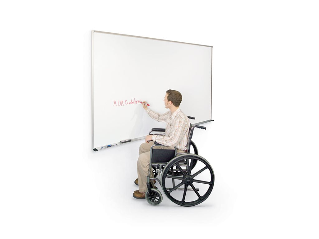 MooreCo El Grande Porcelain Steel Whiteboard – Deluxe Aluminum Trim