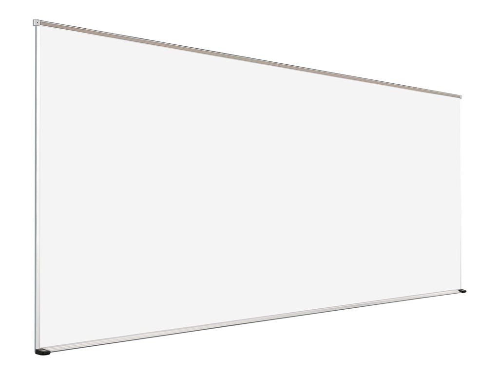 MooreCo El Grande - Whiteboard - wall mountable - 60 in x 192.01 in - porcelain steel - magnetic - off white - aluminum frame 202AQ-25