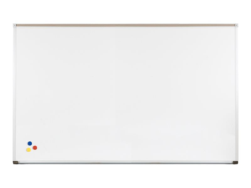 MooreCo El Grande - Whiteboard - wall mountable - 60 in x 192.01 in - porcelain steel - magnetic - off white - aluminum frame 202AQ-25