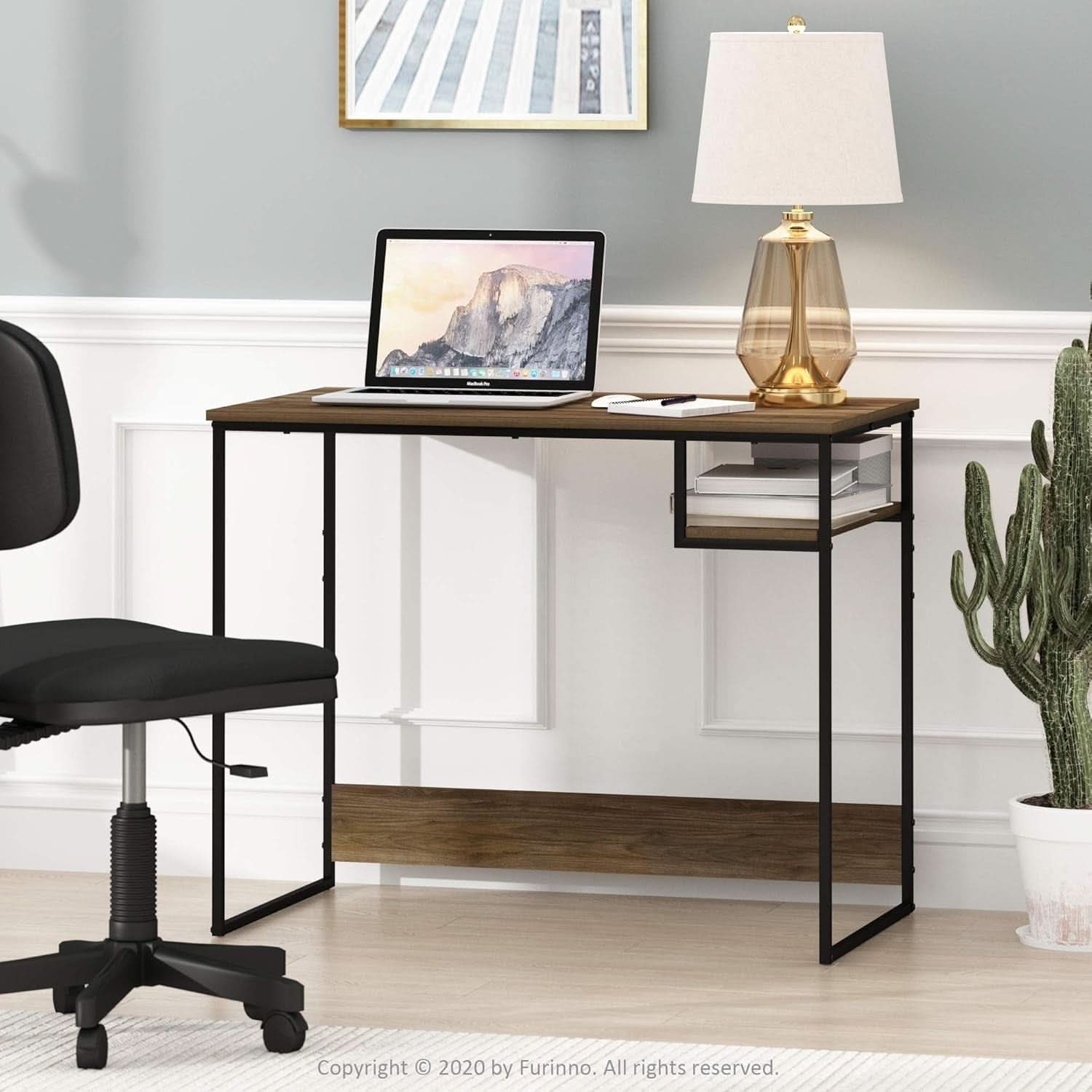 Moretti Lifestyle 35 Inch Study Desk Columbia Walnut