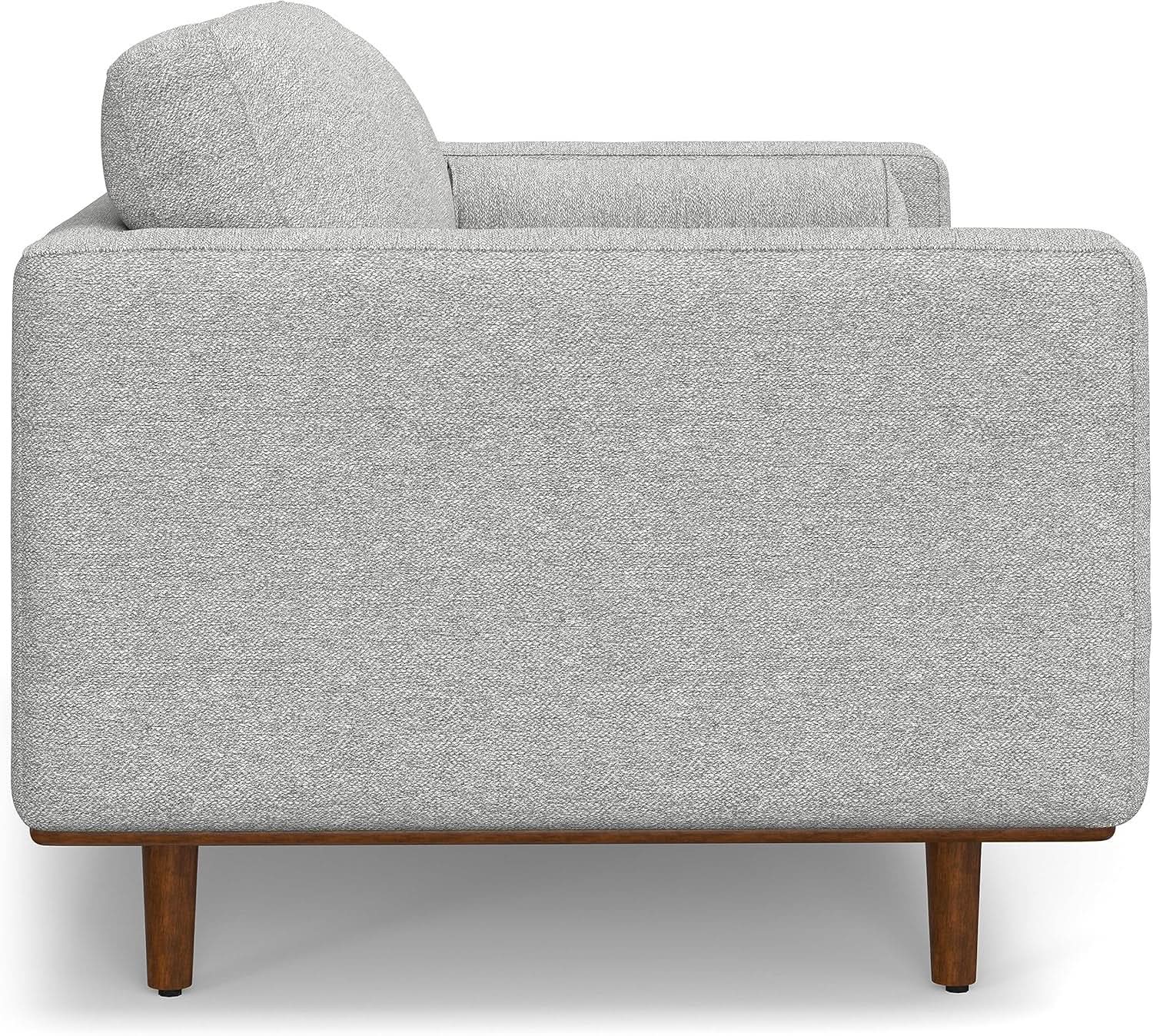 Morrison 72 Inch Mid Century Modern Sofa Set Mist Grey