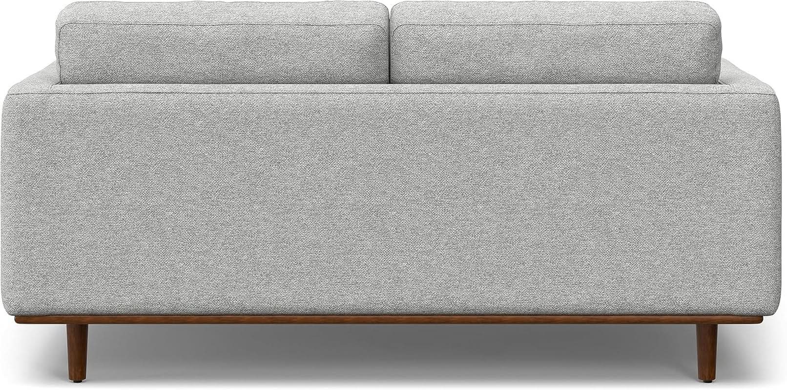Morrison 72 Inch Mid Century Modern Sofa Set Mist Grey