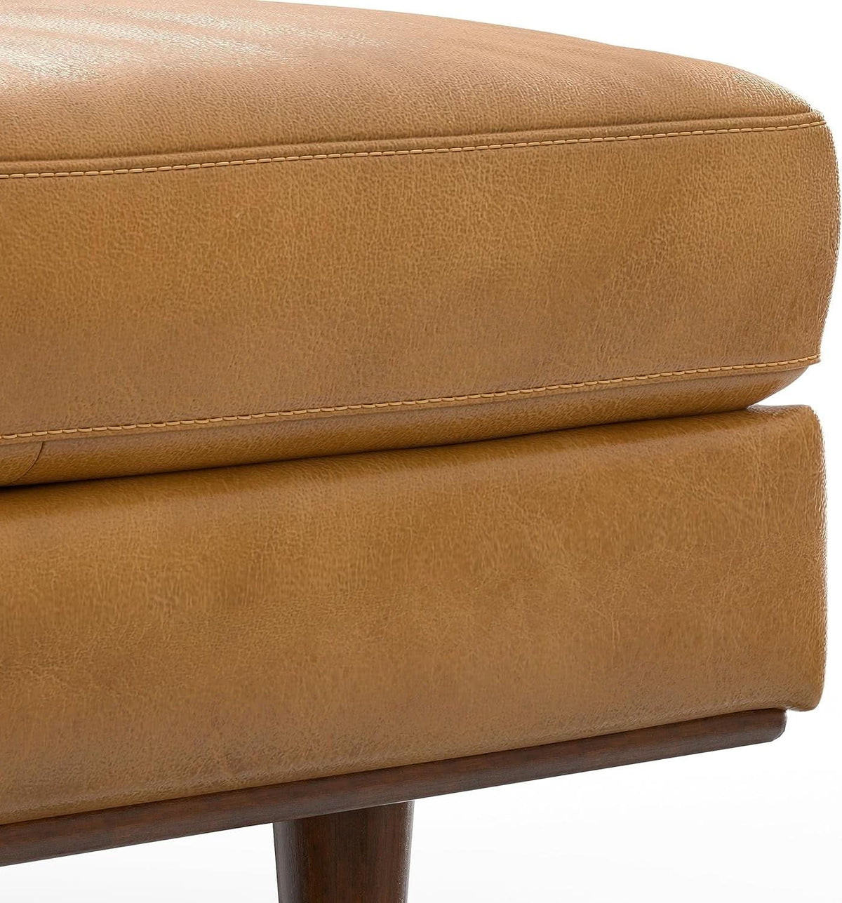 Morrison Sofa With Ottoman Set 72 Inch Wide Genuine Leather