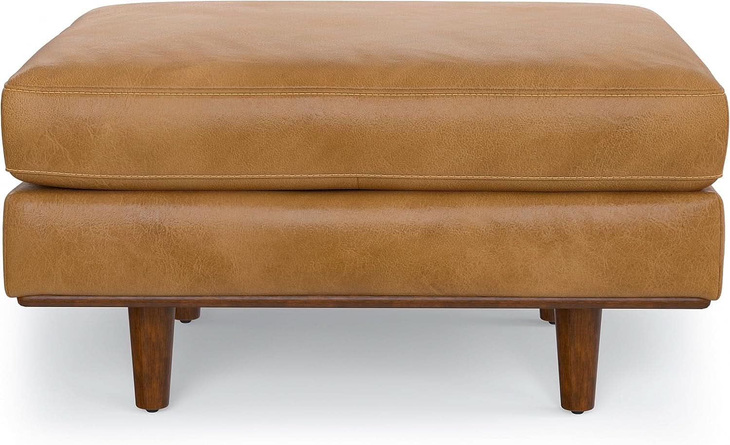 Morrison Sofa With Ottoman Set 72 Inch Wide Genuine Leather
