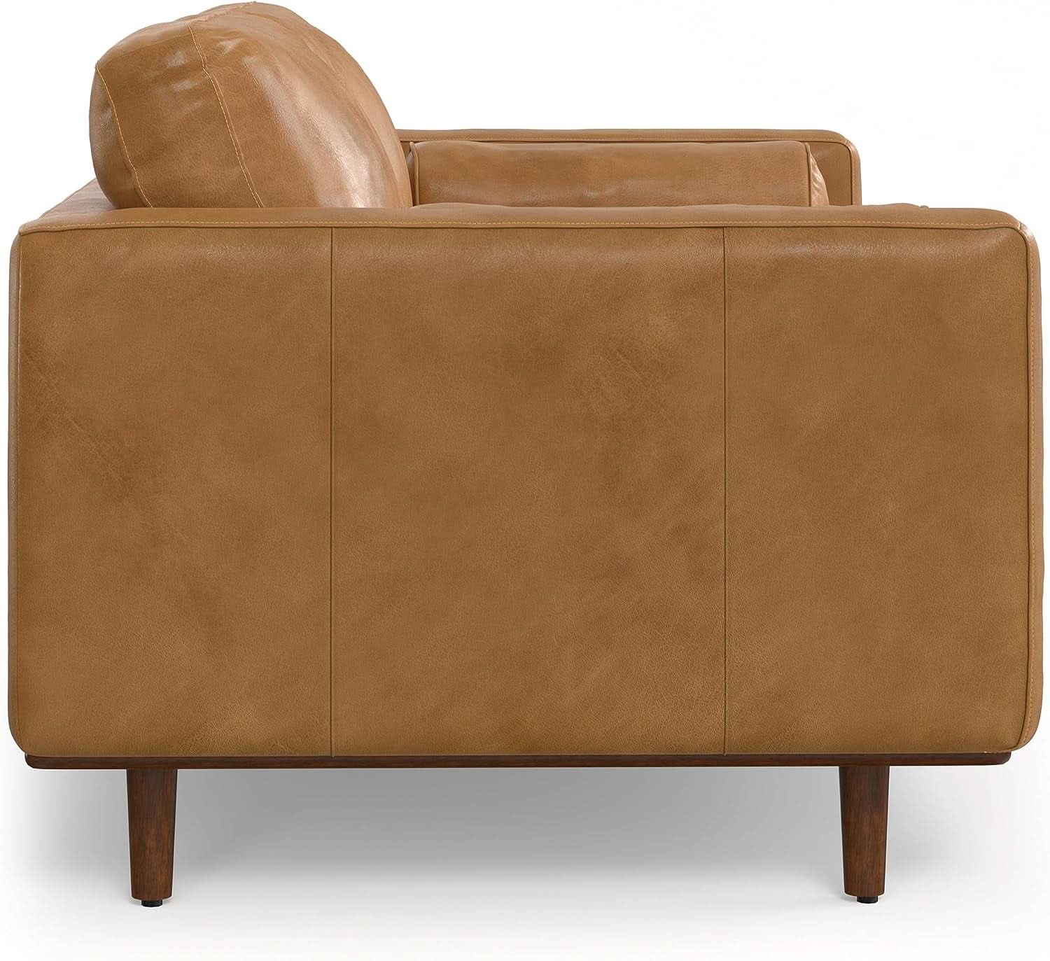 Morrison Sofa With Ottoman Set 72 Inch Wide Genuine Leather
