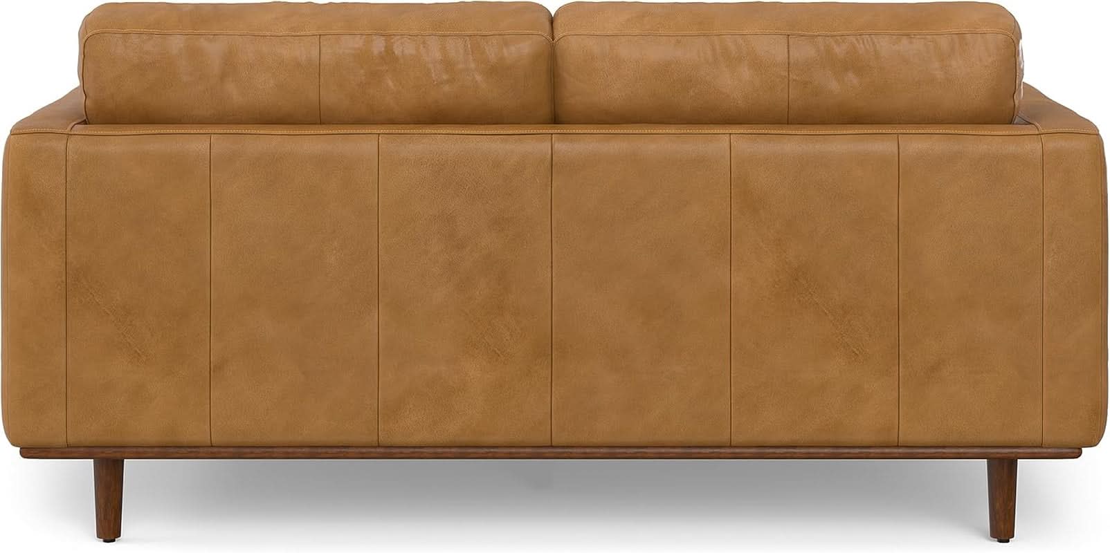 Morrison Sofa With Ottoman Set 72 Inch Wide Genuine Leather