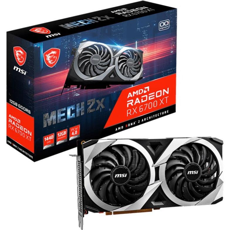 Msi Amd Radeon Rx 6700 Xt Graphic Card - 12 Gb Gddr6 R6700Xtm12C