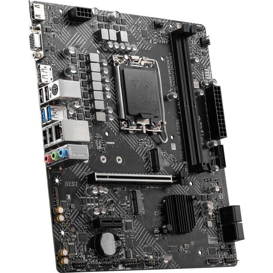 Msi H610M-G Ddr4 Desktop Motherboard - Intel H610 Chipset - Socket Lga-1700 - Micro Atx
