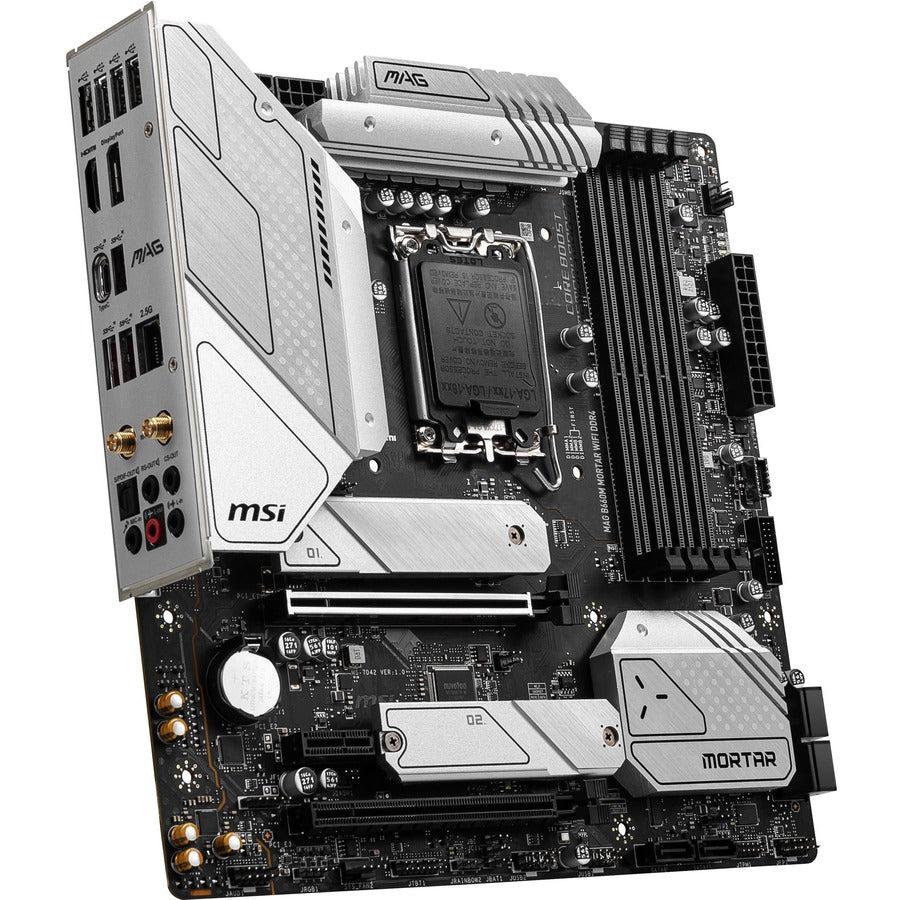 Msi Mag B660M Mortar Wifi Ddr4 Desktop Motherboard - Intel B660 Chipset - Socket Lga-1700 - Intel Optane Memory Ready - Micro Atx