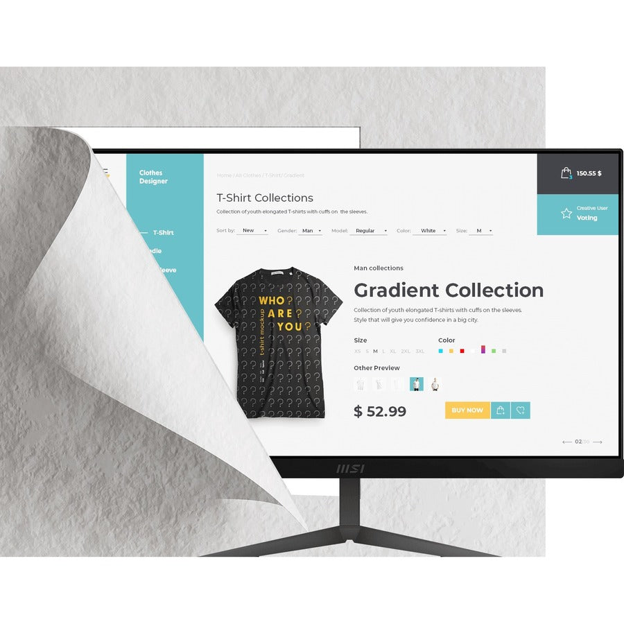 Msi Modern 11M-206Us Intel® Pentium® Gold 60.5 Cm (23.8") 1920 X 1080 Pixels 4 Gb Ddr4-Sdram 128