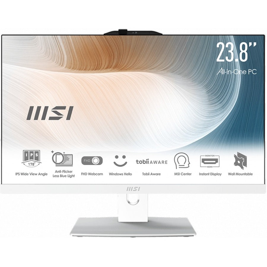 Msi Modern Am242Tp 12M-053Us All-In-One Computer - Intel Core I7 12Th Gen - 16 Gb Ram Ddr4 Sdram - 512 Gb M.2 Ssd - 23.8" Full Hd 1920 X 1080 Touchscreen Display - Desktop
