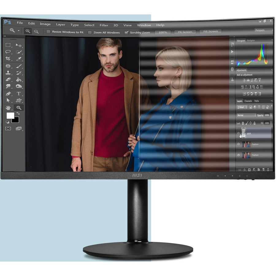 Msi Modern Md271Cp 68.6 Cm (27") 1920 X 1080 Pixels Full Hd Black