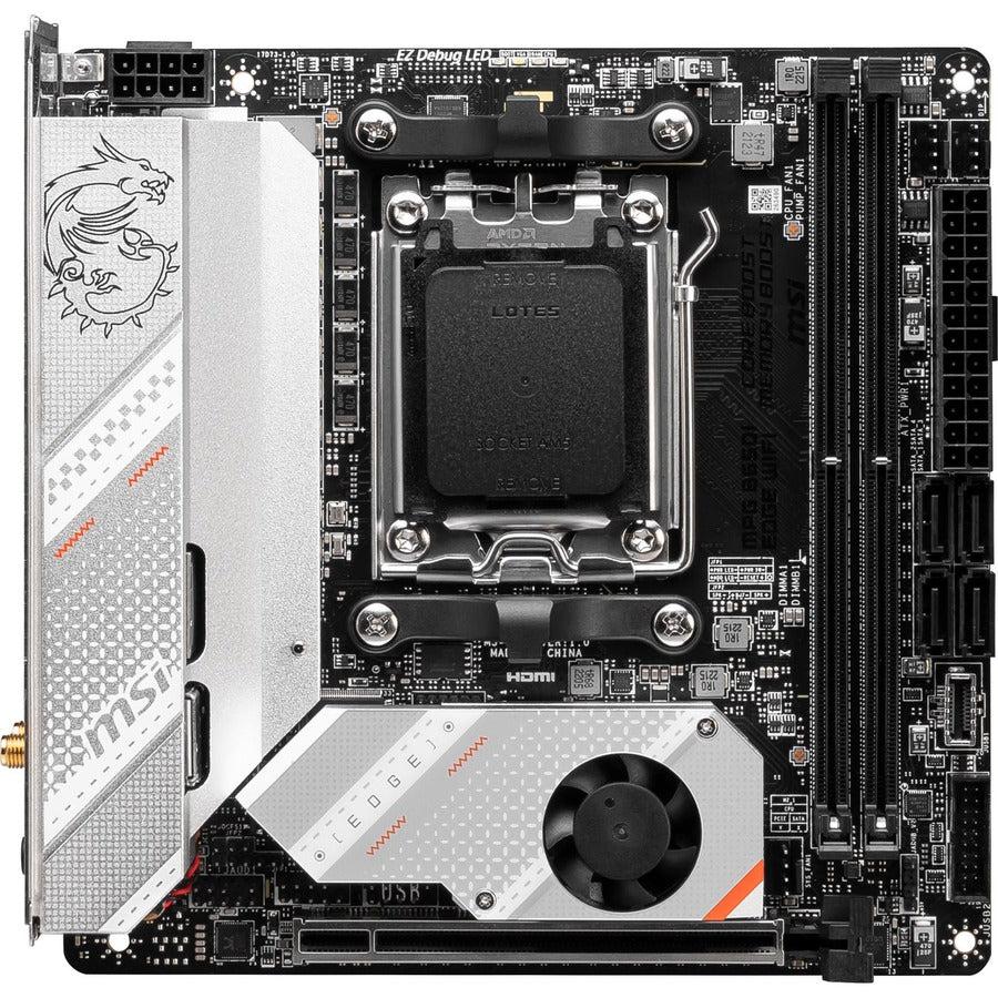 Msi Mpg B650I Edge Wifi Gaming Desktop Motherboard - Amd B650 Chipset - Socket Am5 - Mini Itx