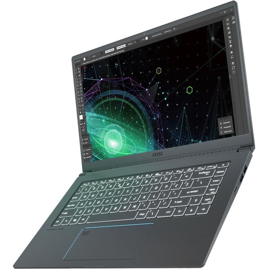 Msi Prestige 15 A11Sc-048 Notebook 39.6 Cm (15.6") Full Hd Intel® Core™ I5 16 Gb Ddr4-Sdram 512 Gb Ssd Nvidia® Geforce® Gtx 1650 Max-Q Wi-Fi 6 (802.11Ax) Windows 10 Pro Grey