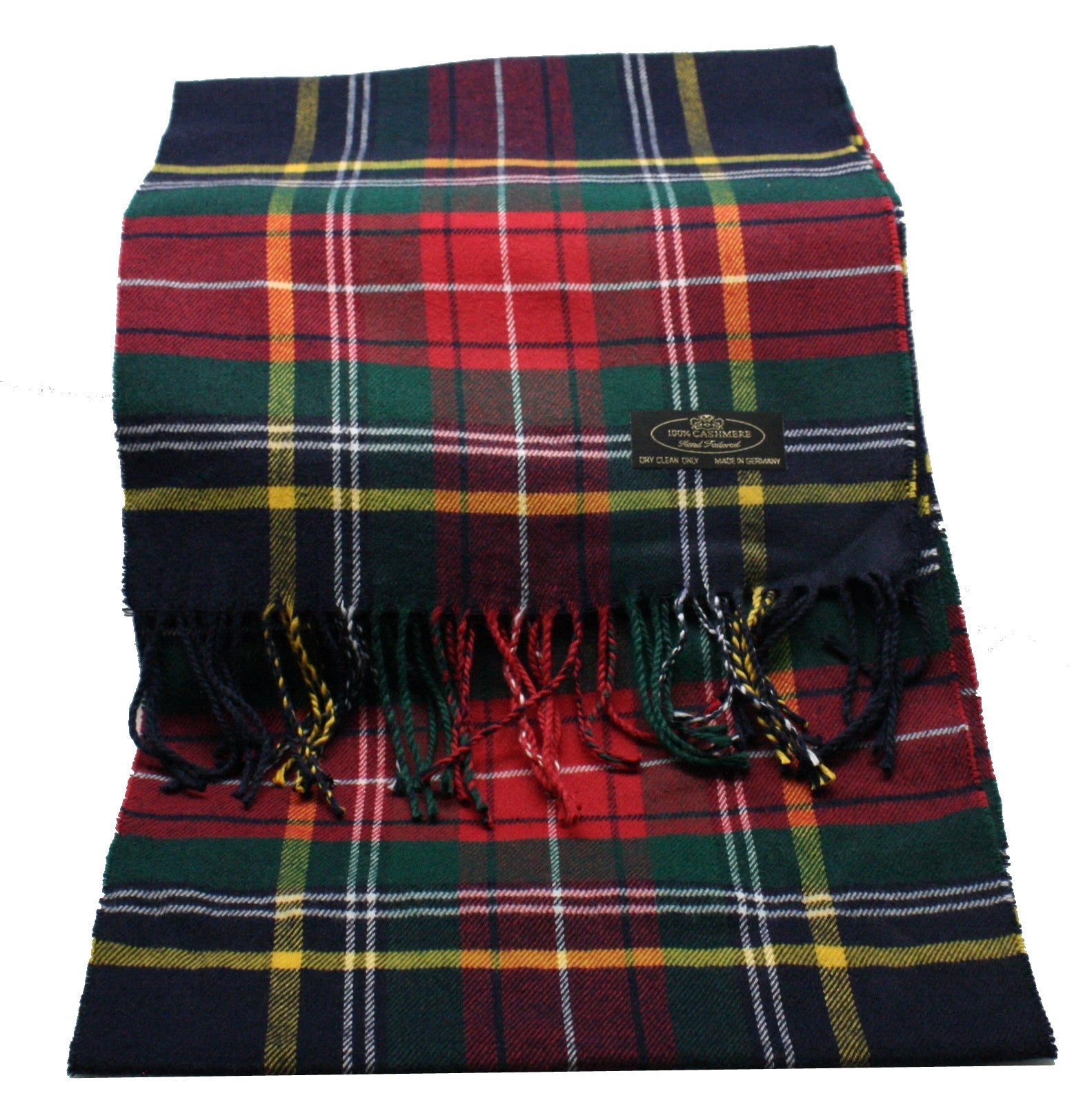 Multi-Color Tartan Plaid Cashmere Scarf