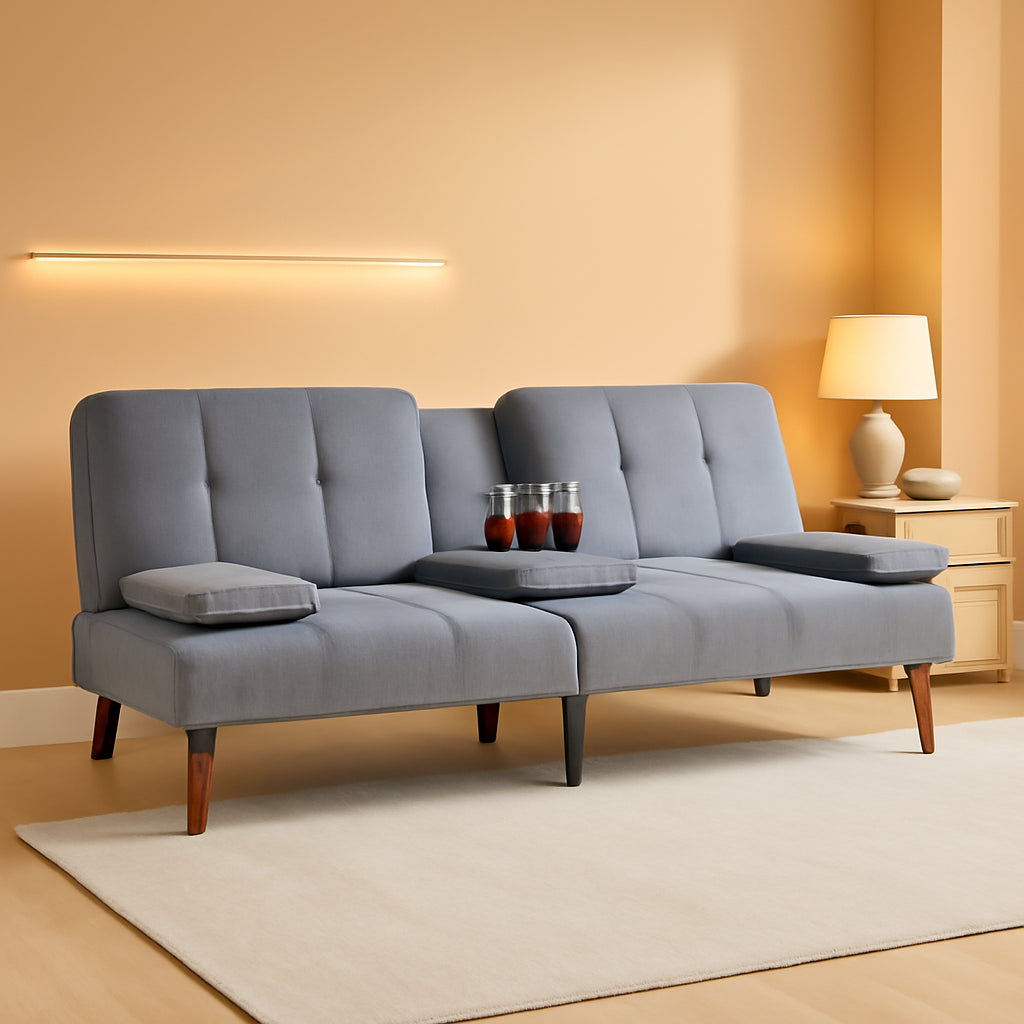 Multi-Functional Convertible Sofa Bed with Adjustable Backrest