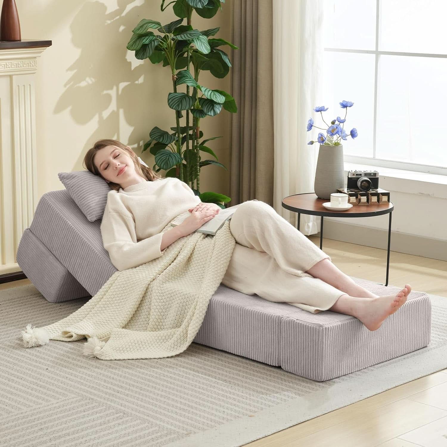 Multifunctional Folding Sofa Bed With Adjustable Backrest