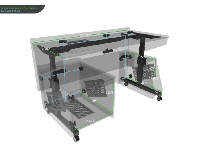 Multimedia Standing Desk (ADA Compliant) DSL38