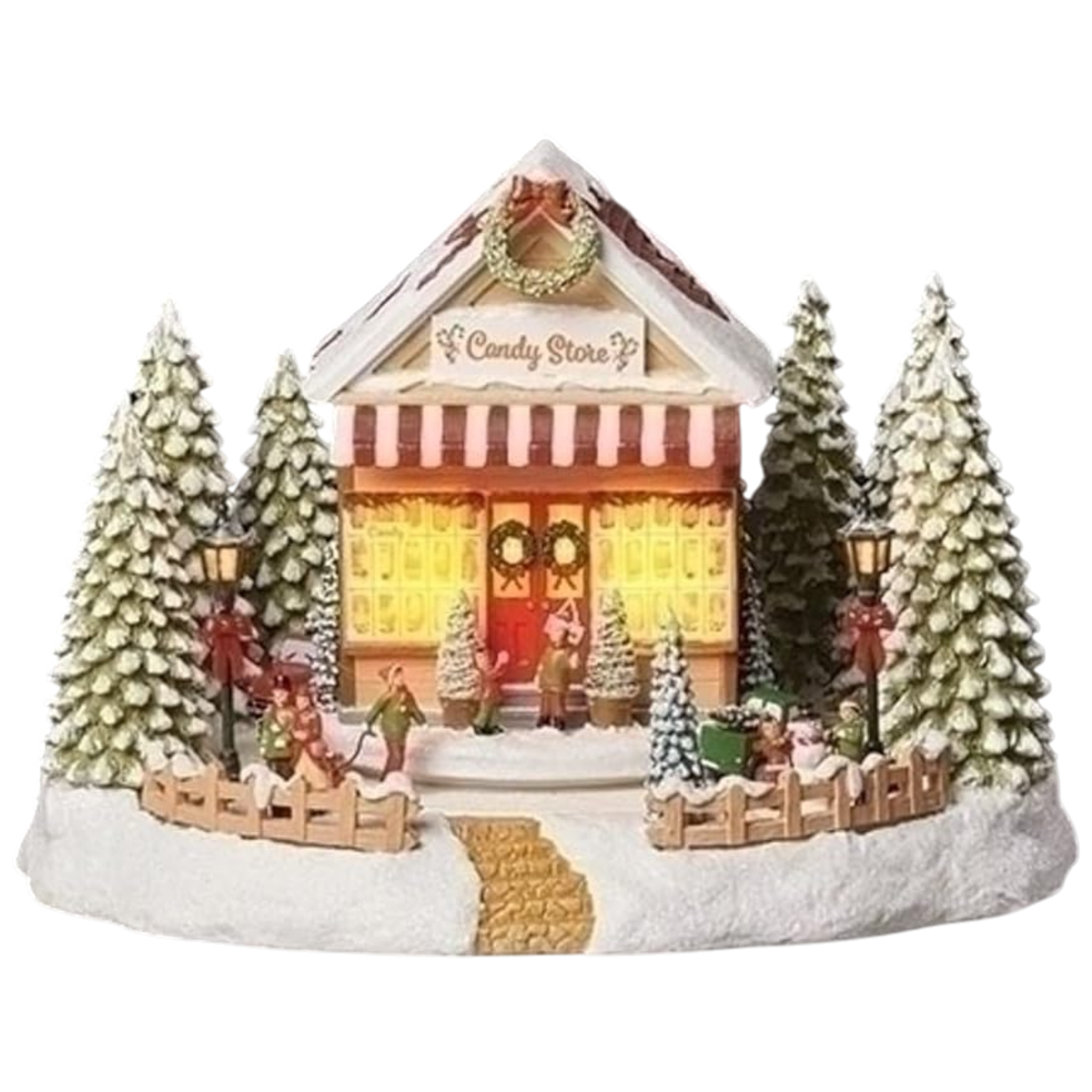 Musical Animated Lighted Candy Store – 8 Inch