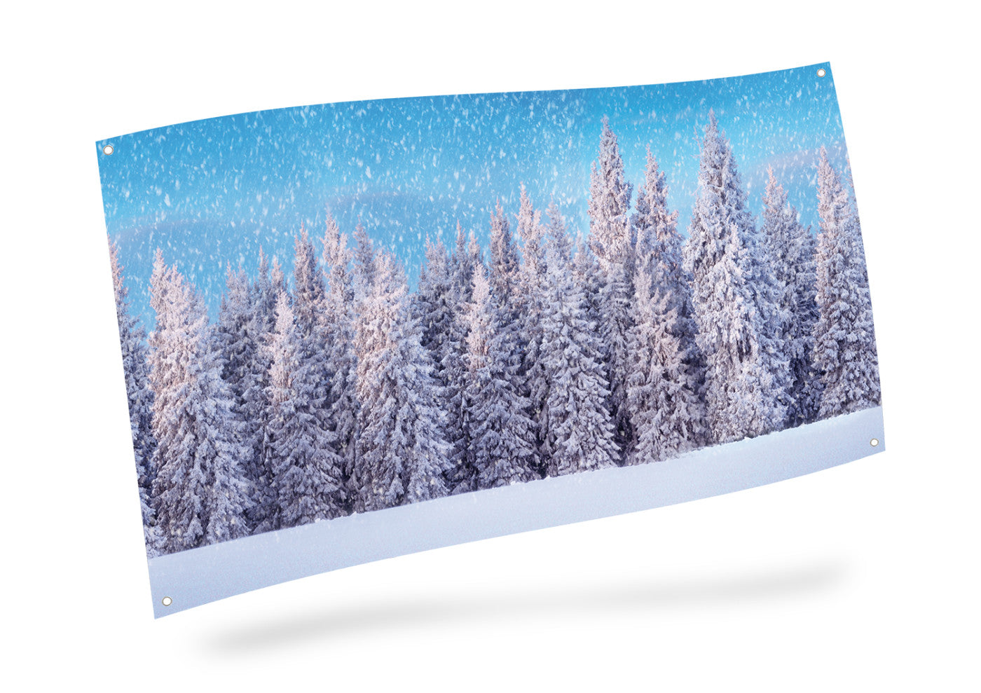 My Village Background Cloth - Snow Forest - 59x30 inch