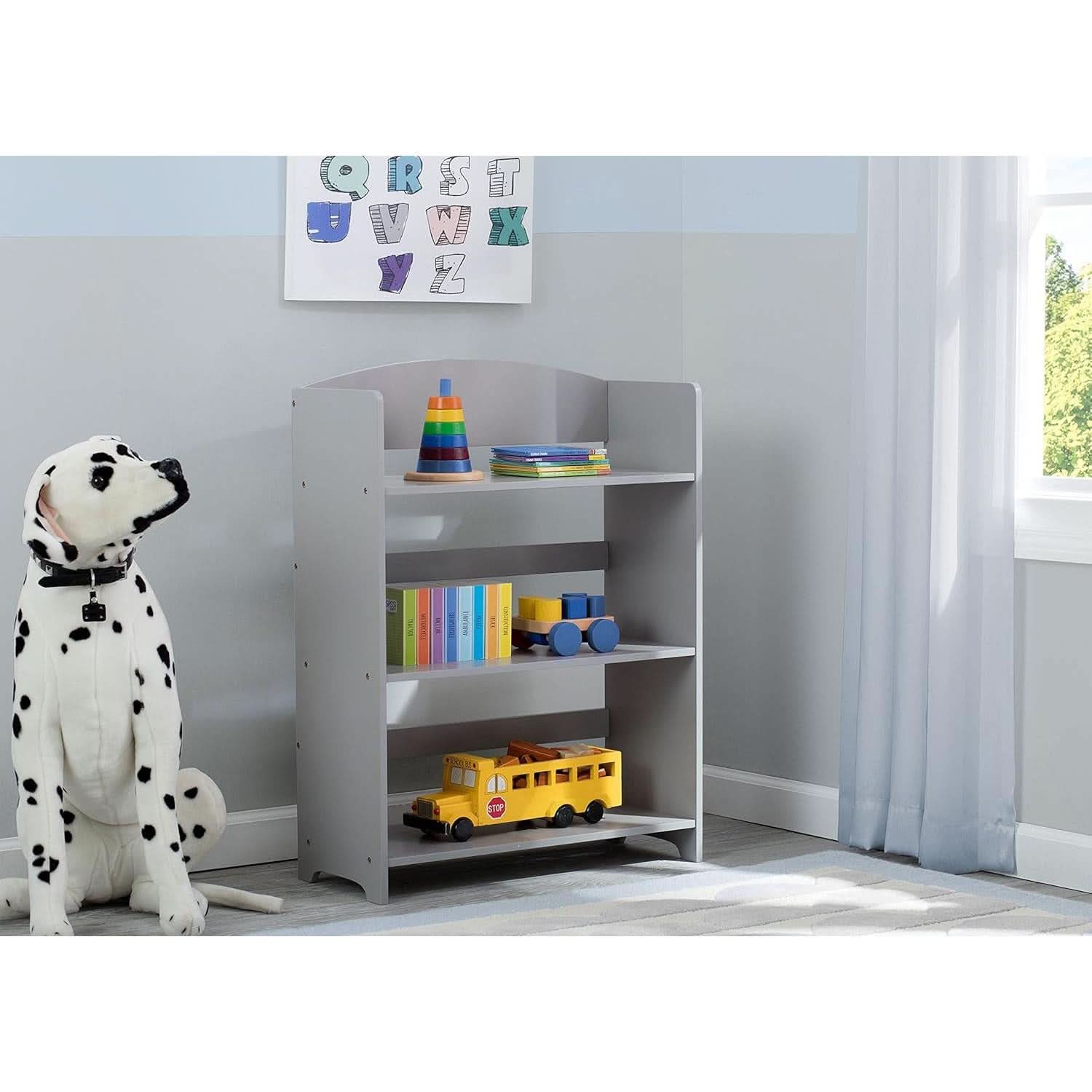 Mysize Grey Bookshelf Greenguard Gold Certified 33 Inch