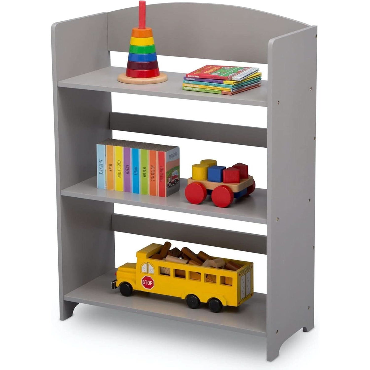 Mysize Grey Bookshelf Greenguard Gold Certified 33 Inch