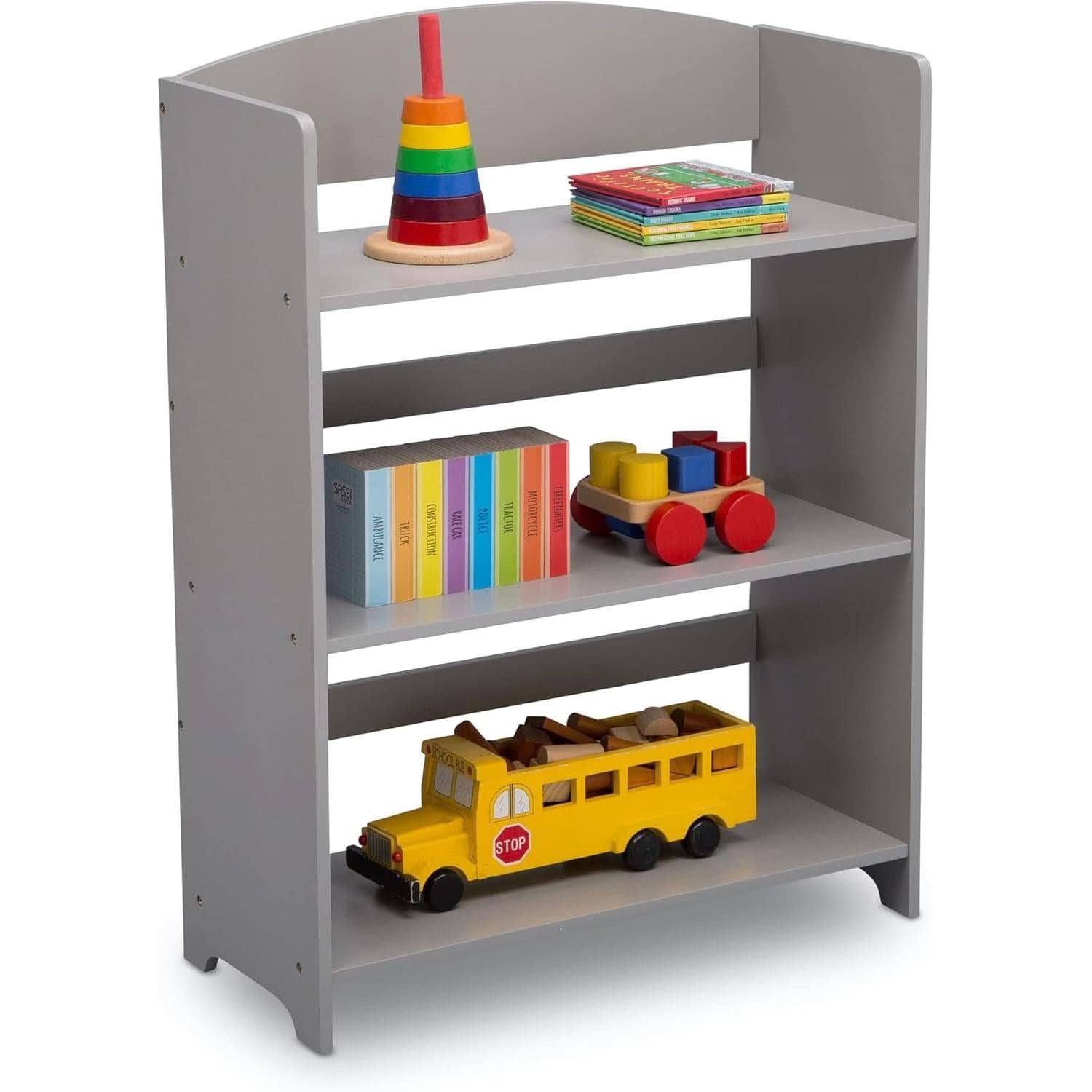 Mysize Grey Bookshelf Greenguard Gold Certified 33 Inch