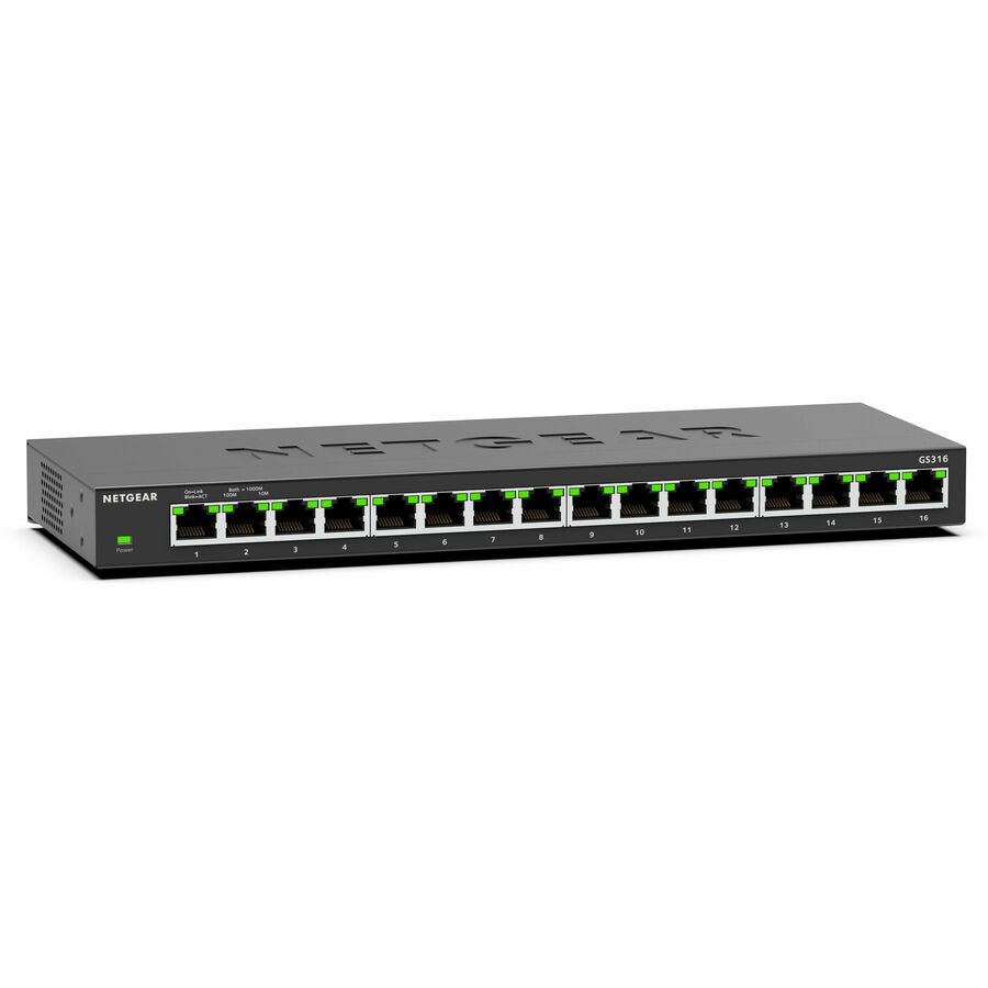 NETGEAR GS316 16-Port 1Gbps Wired Switch for Small Business