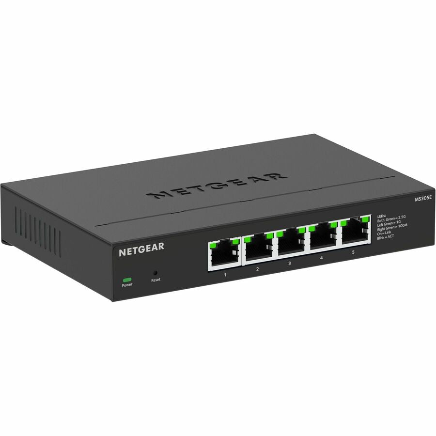 NETGEAR MS305E 5-Port 2.5Gbps Wired Switch for SMBs - Metal Durable