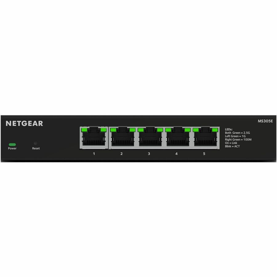 NETGEAR MS305E 5-Port 2.5Gbps Wired Switch for SMBs - Metal Durable
