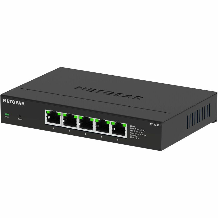 NETGEAR MS305E 5-Port 2.5Gbps Wired Switch for SMBs - Metal Durable