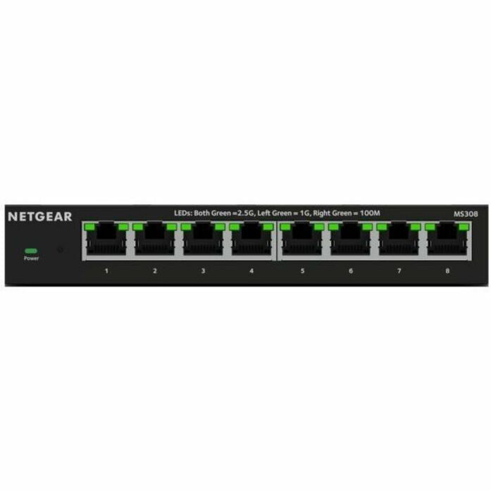 NETGEAR MS308 8-Port 2.5Gbps Desktop Switch Unmanaged for SMBs