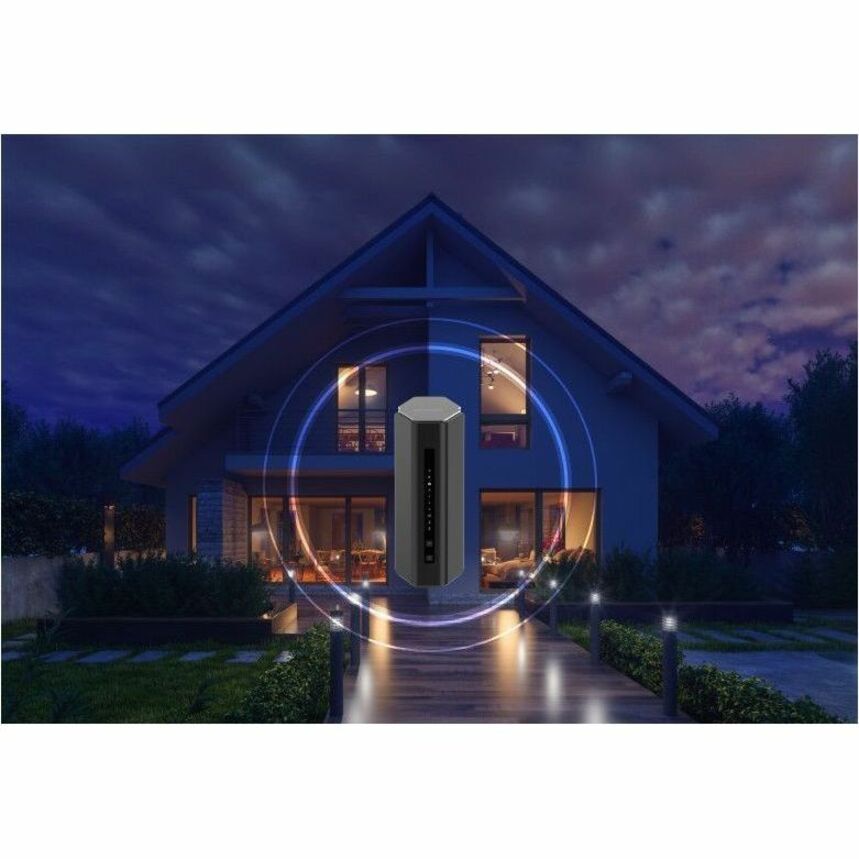 NETGEAR NightHawk RS500-100NAS WiFi 7 BE12000 Router 3-Point Coverage